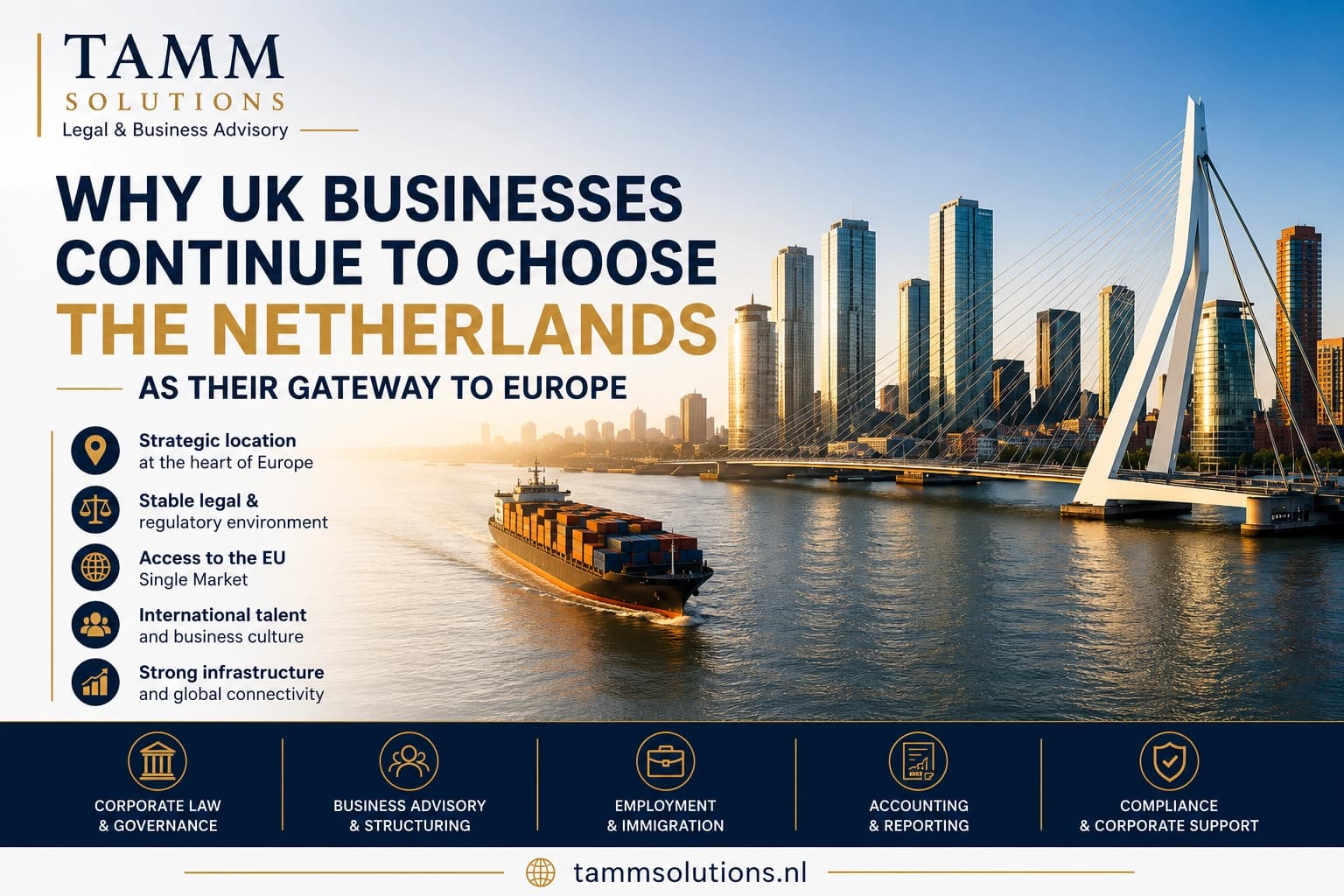 Why UK Businesses Continue to Choose the Netherlands as Their Gateway to Europe